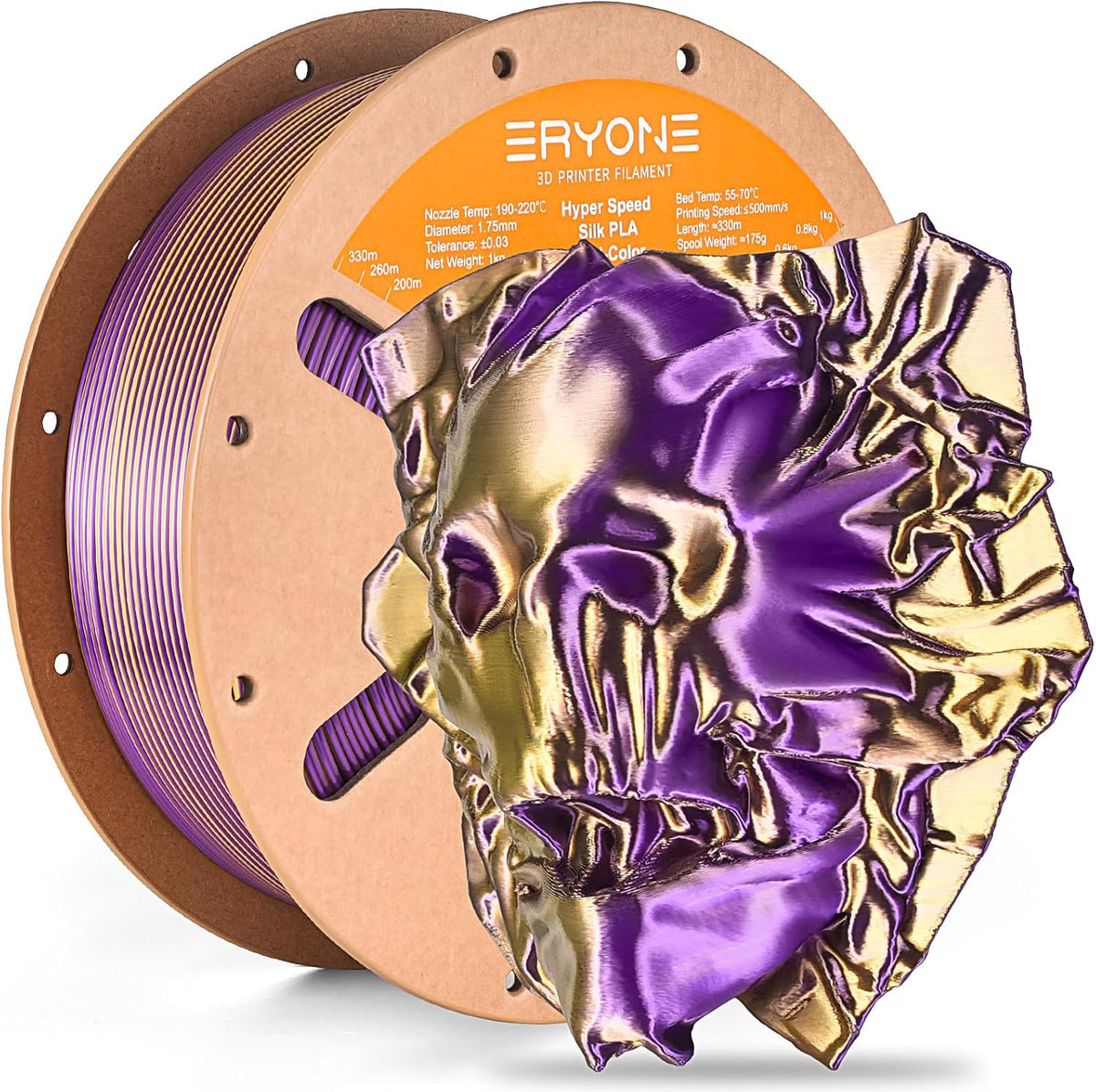 ERYONE HS Seda de Doble Color Filamento PLA para Impresora 3D 1.75m...