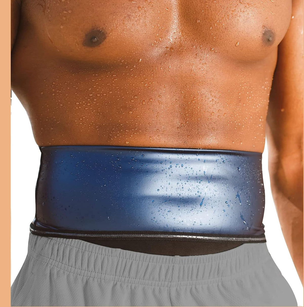 Cinturón Reductor de Cintura Premium para Hombres, Cinturón Sauna d...