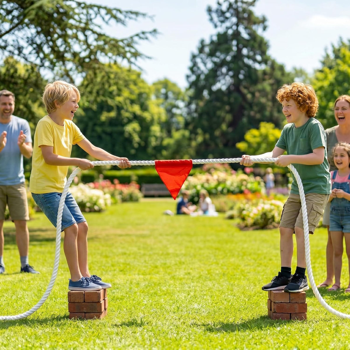 ZEROMX Cuerda de tira y afloja para niños y adultos, juegos al aire...