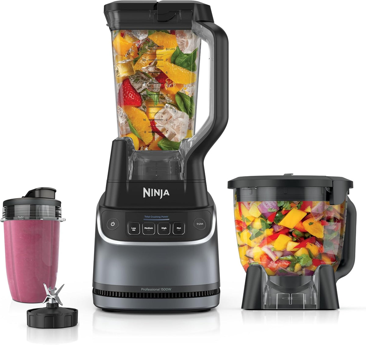 Ninja UltraCrush Pro Sistema de cocina, 1500 W, licuadora de 72 onz...