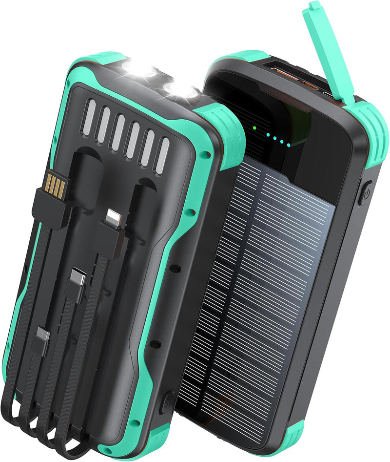 El banco 40000mAh PD20W de la energía solar de SOXONO ayuna cargado...