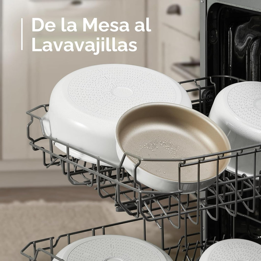 CAROTE Juego de 19 ollas y sartenes, juegos de utensilios de cocina...