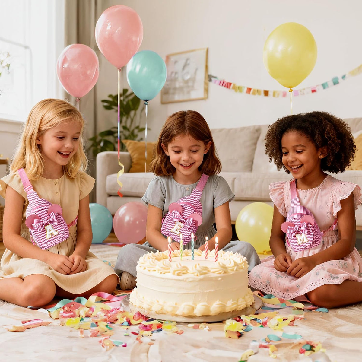 QLOVEA 2 3 4 5 6 años de edad, regalo de cumpleaños para niñas, bol...