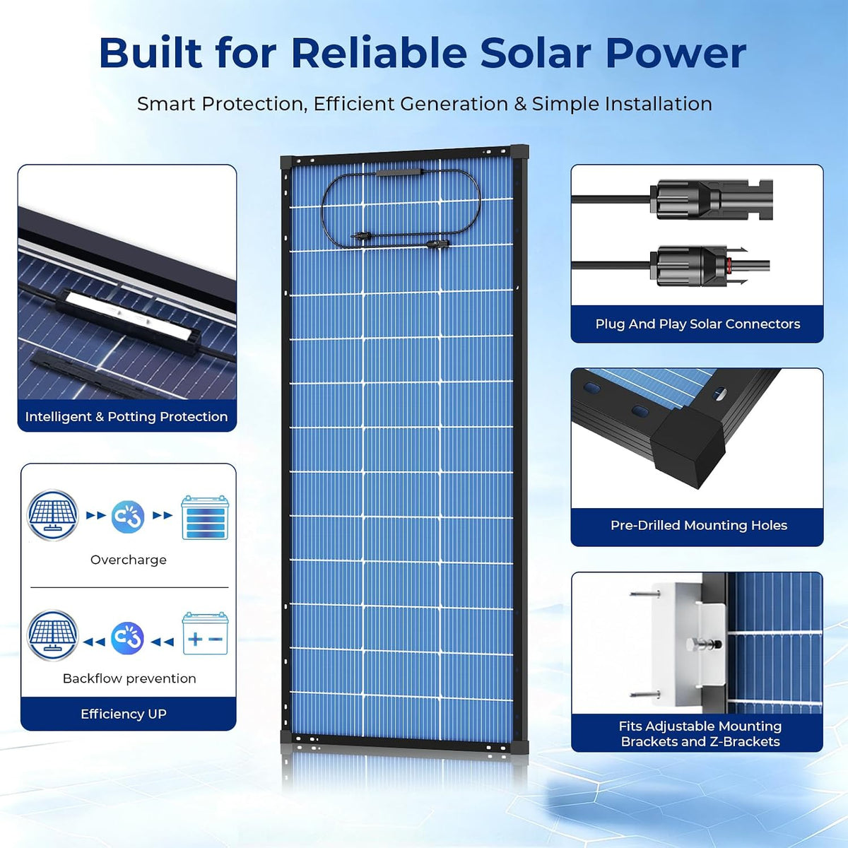 Paneles solares de 200 vatios Panel solar tipo N 18BB 25,6% de alta...