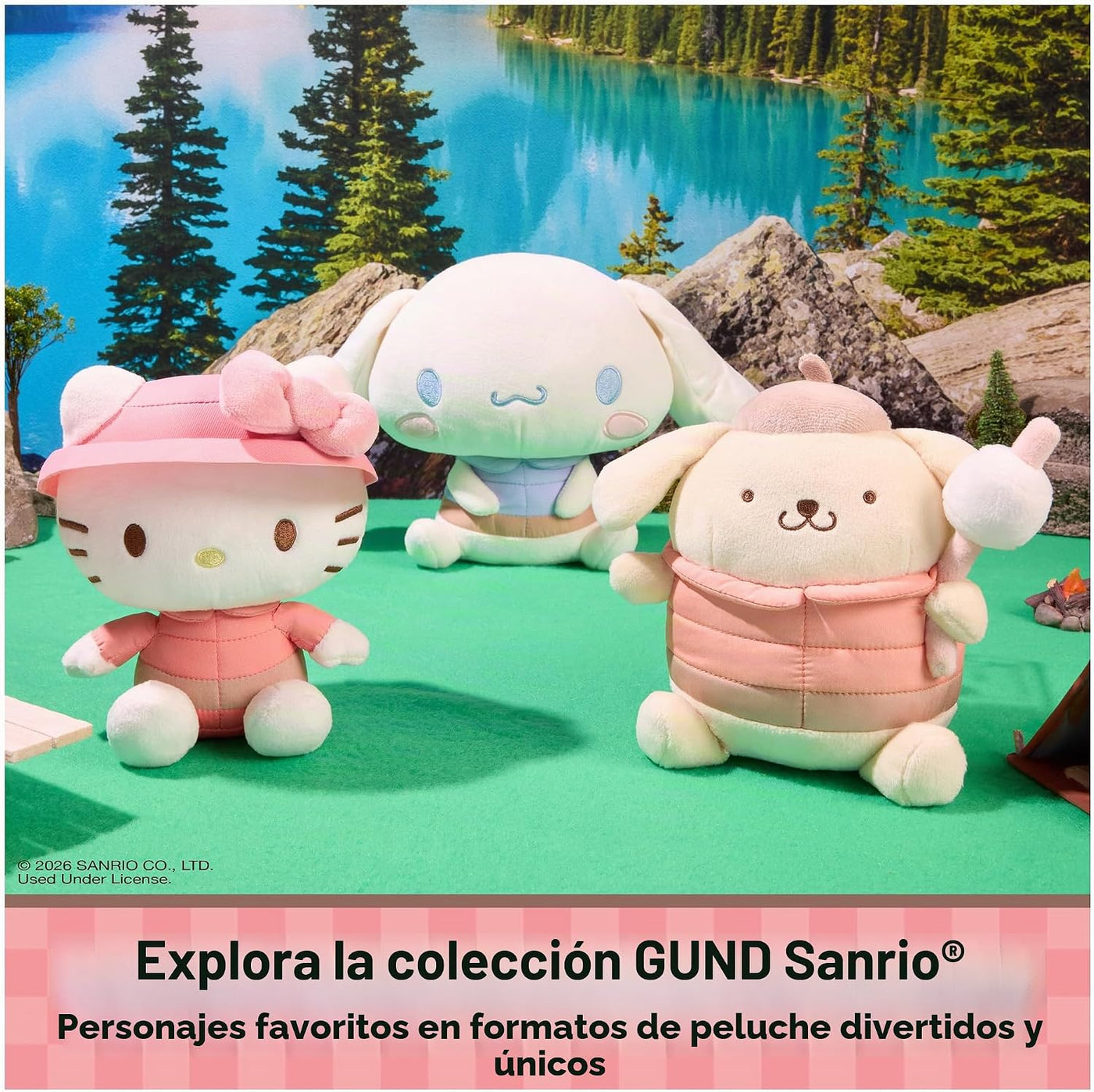 GUND Sanrio - Peluche oficial de Hello Kitty Cowgirl, juguete de pe...