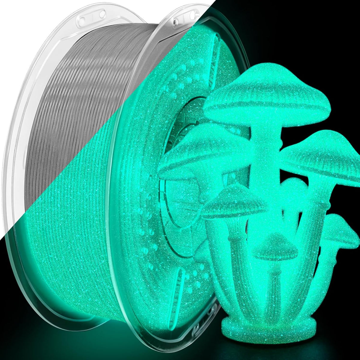 Frucindra Filamento PLA+ para impresora 3D, brillo en la oscuridad,...