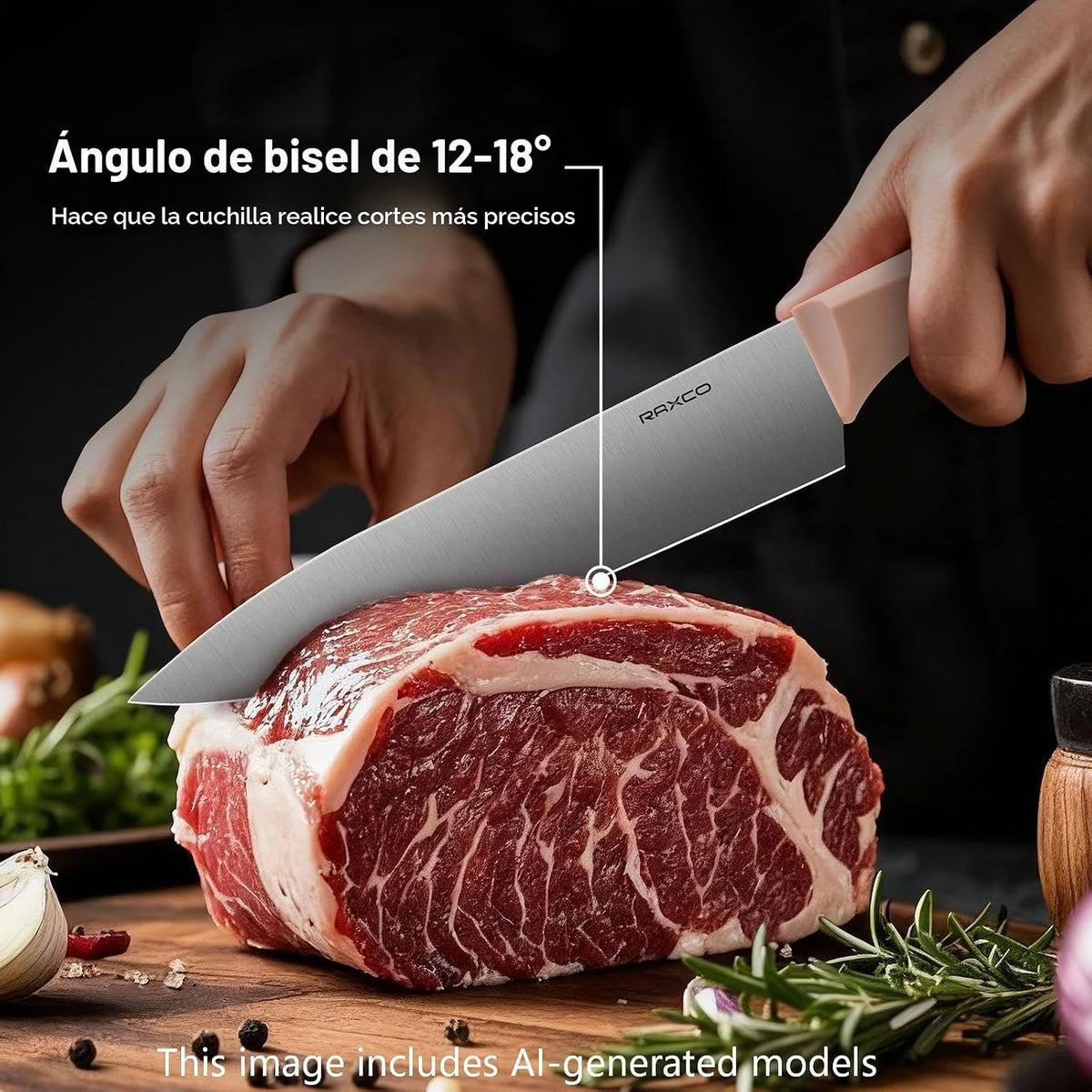 RAXCO - Juego de utensilios de cocina de silicona de 18 piezas y cu...