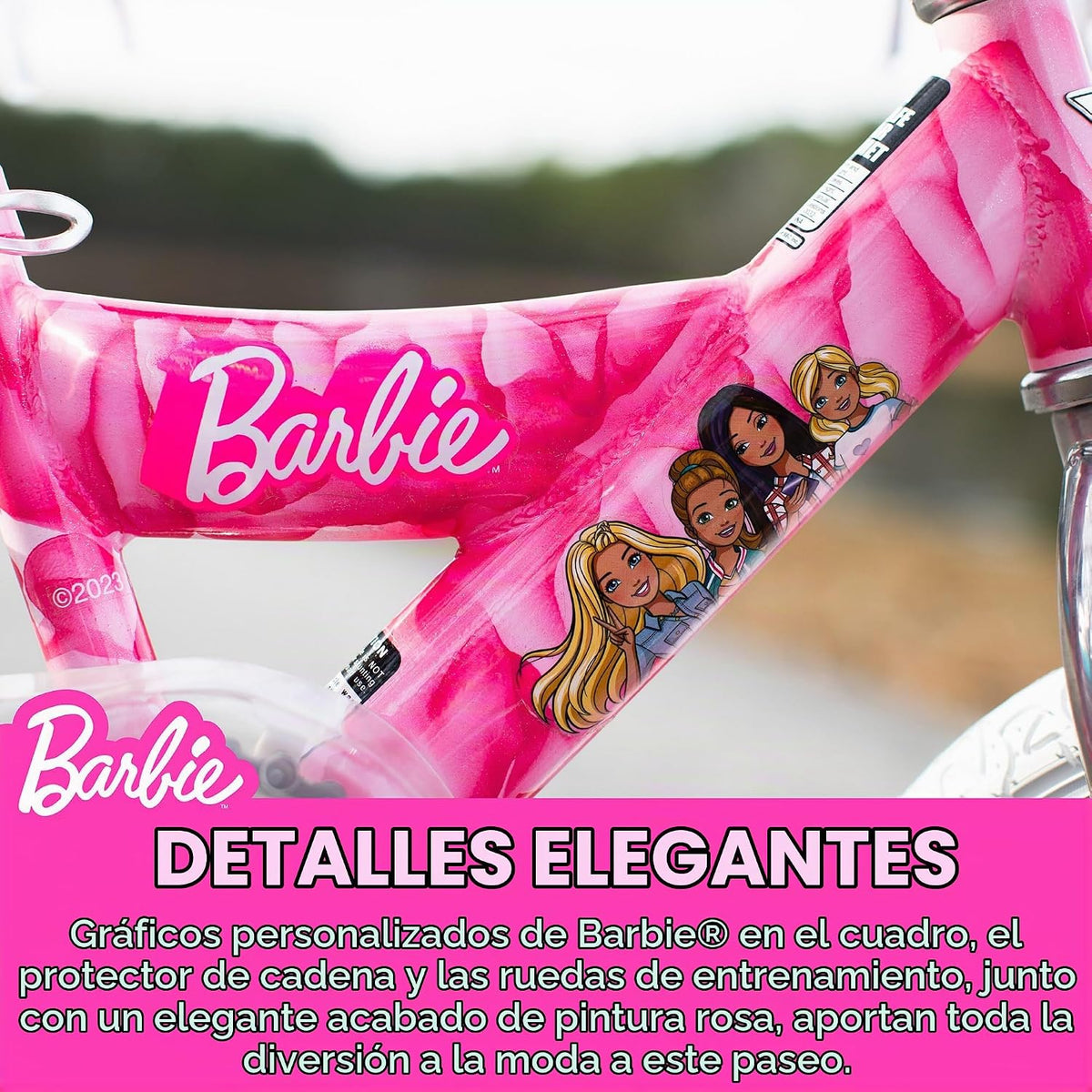 Bicicleta para niñas Dynacraft Barbie de 12, 16 y 18 pulgadas para...