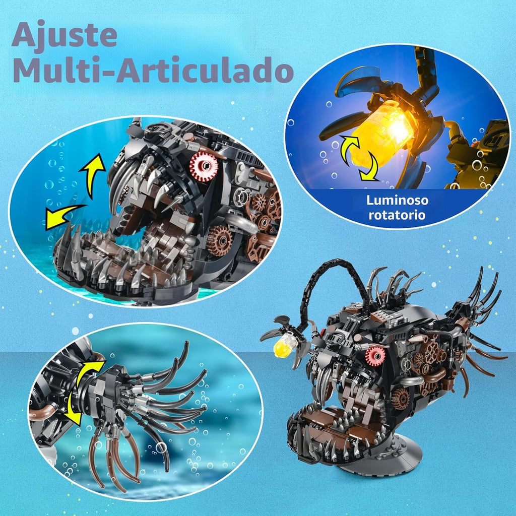 XITALAXU Conjuntos de Construcción de Peces Mecánicos, Juego de Col...