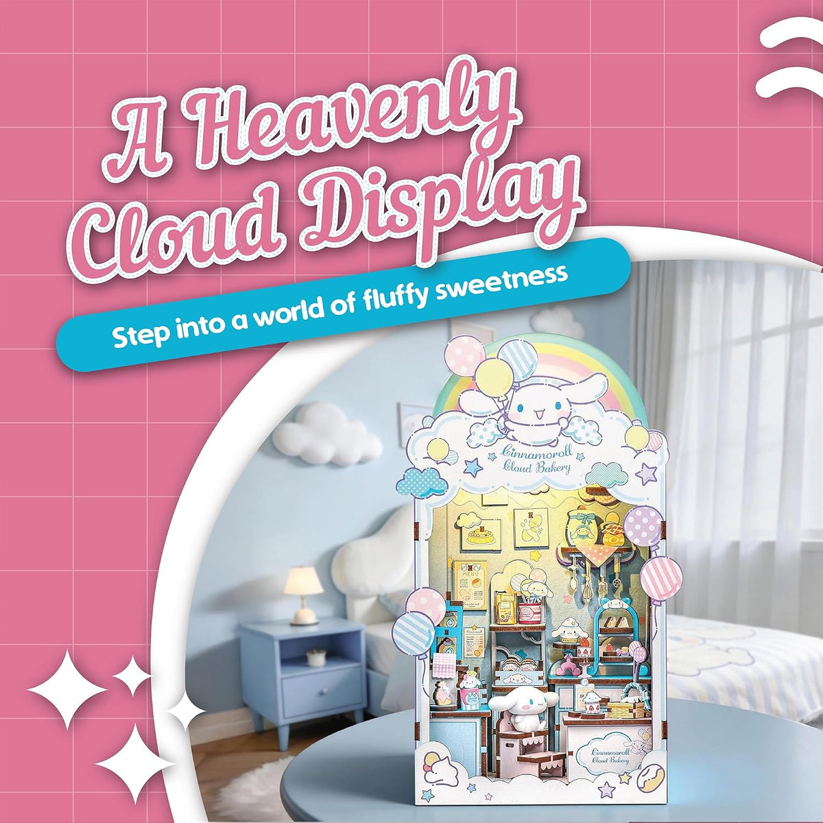 Hands Craft Cinnamoroll Cloud - Kit de rincón de libro de panadería...