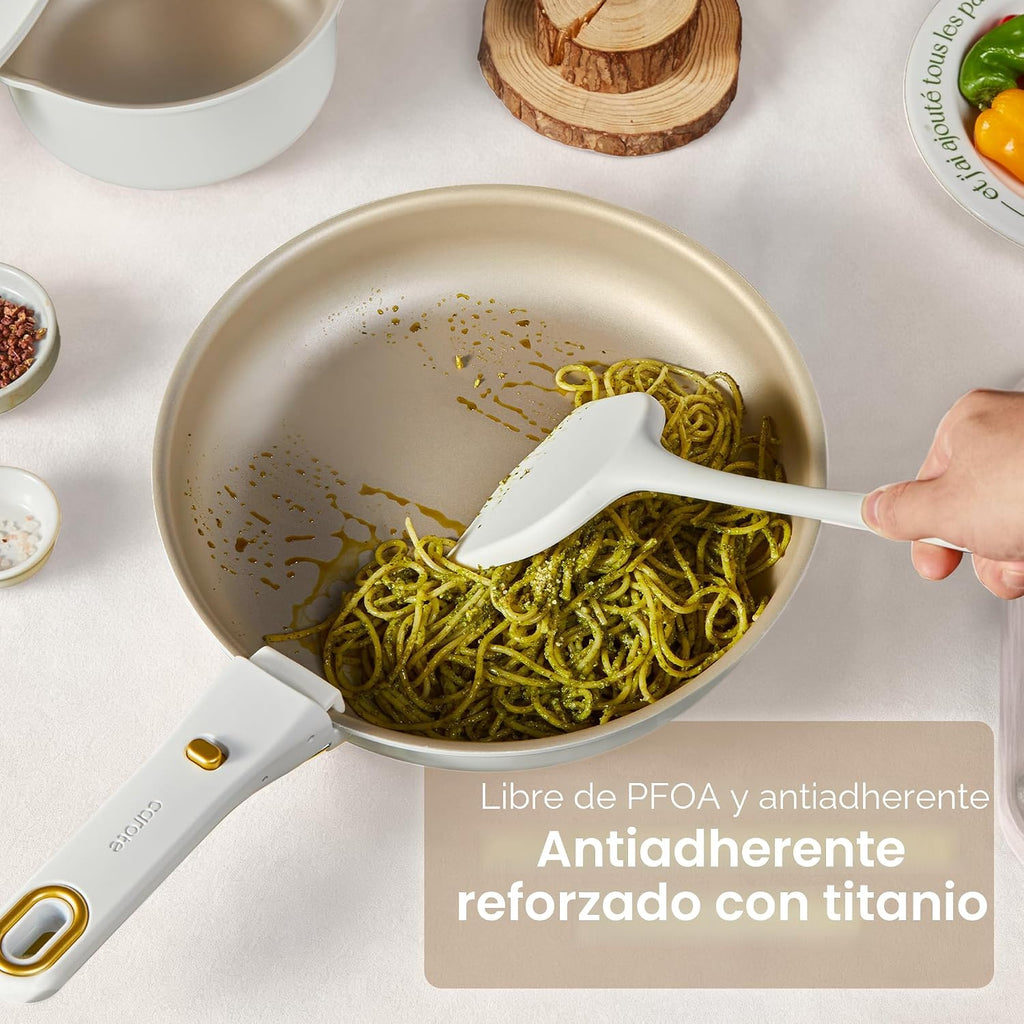 CAROTE Juego de 19 ollas y sartenes, juegos de utensilios de cocina...