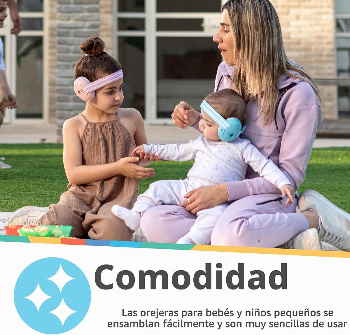 Orejeras con cancelación de ruido Nuby Soft Sounds y estuche de viaje