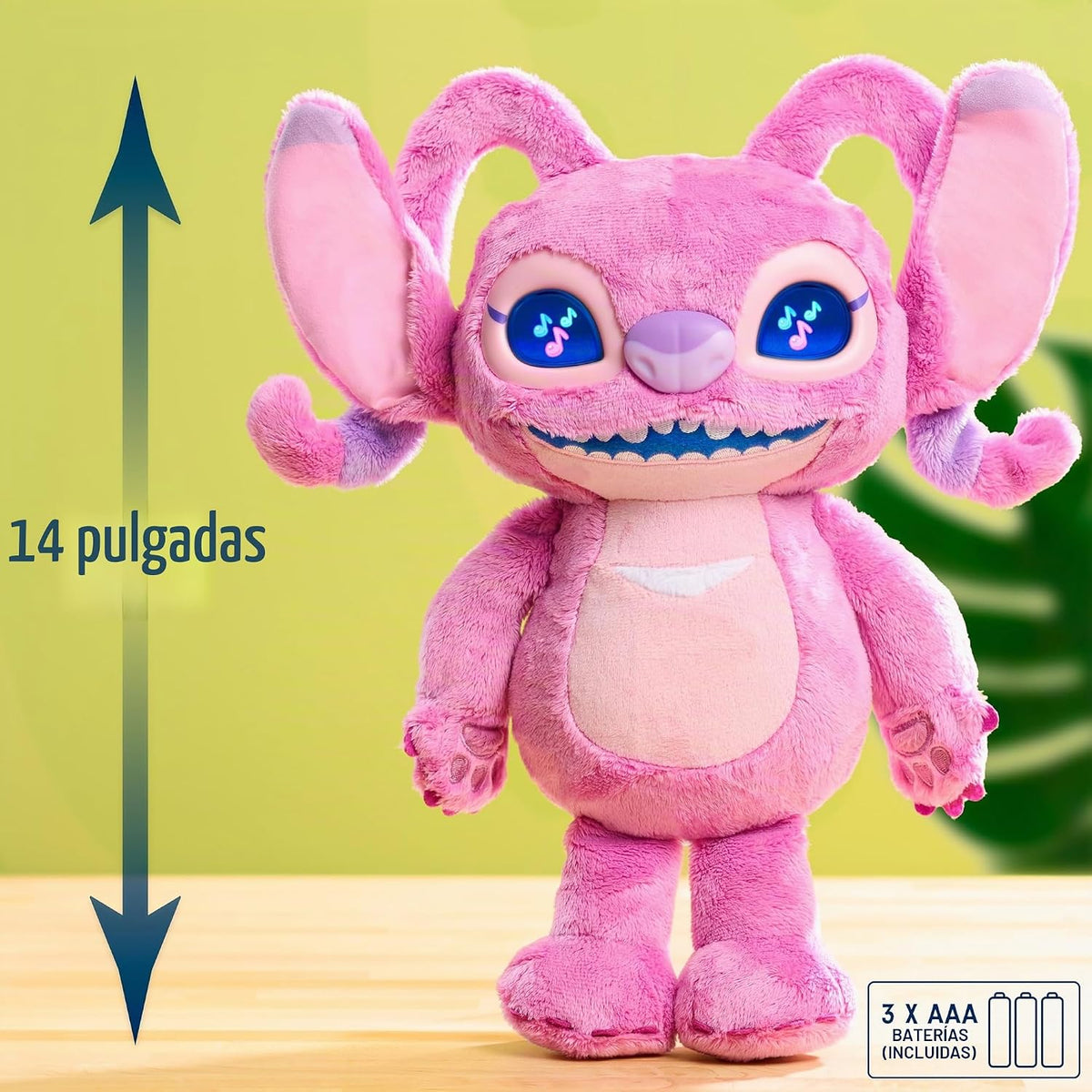 Peluche interactivo Disney Stitch Angel Many Moods, más de 50 sonid...