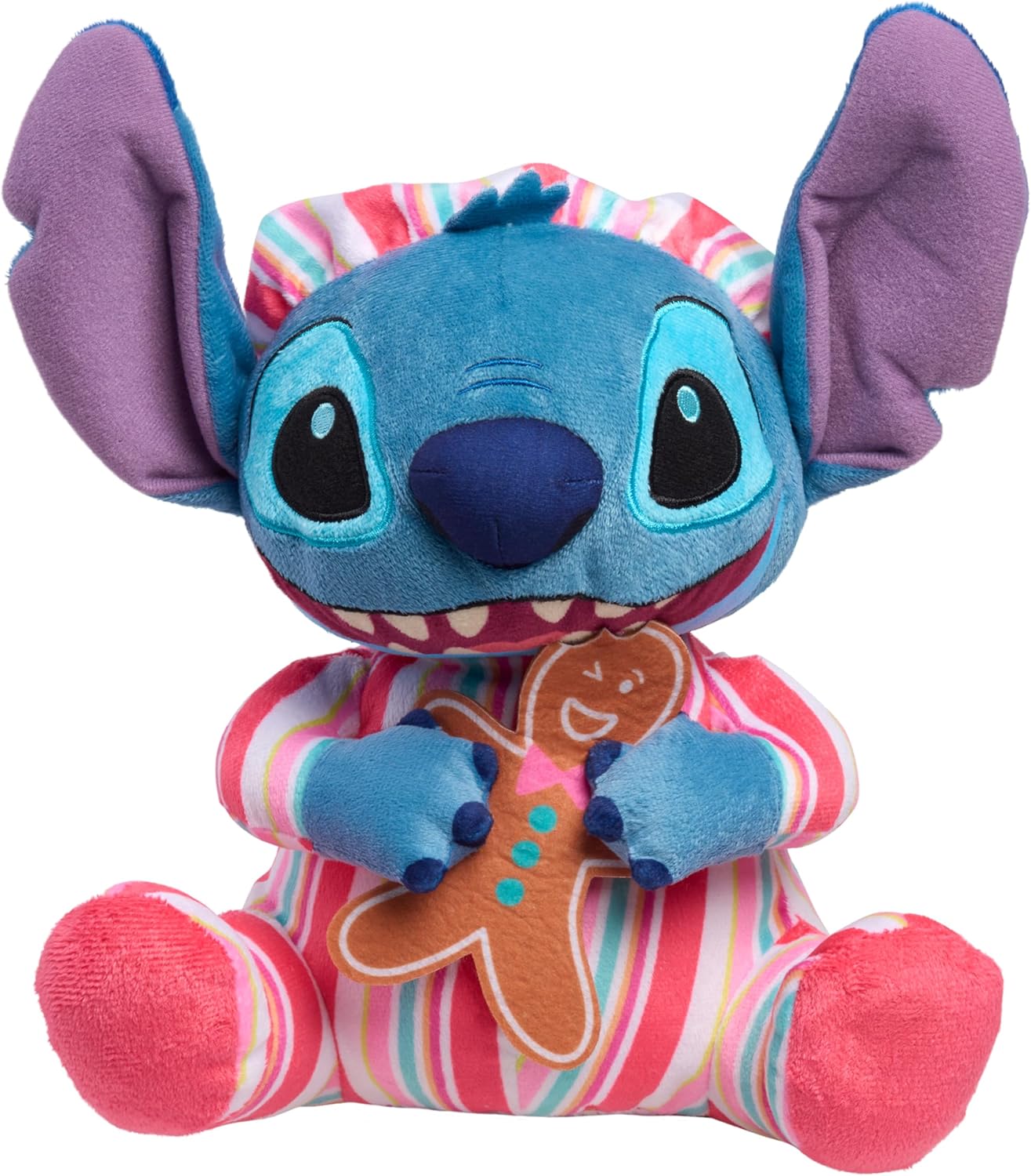 Disney Stitch Animal de peluche con función navideña de 10 pulgadas...