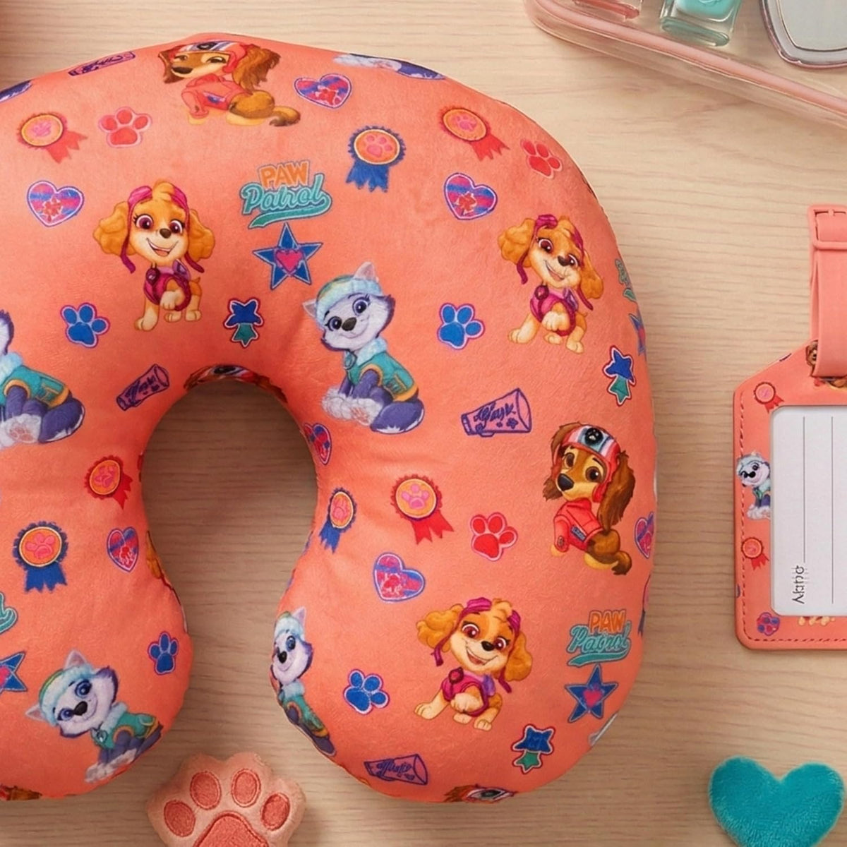 Franco Paw Patrol Girl Skye and Everest - Almohada para el cuello,...