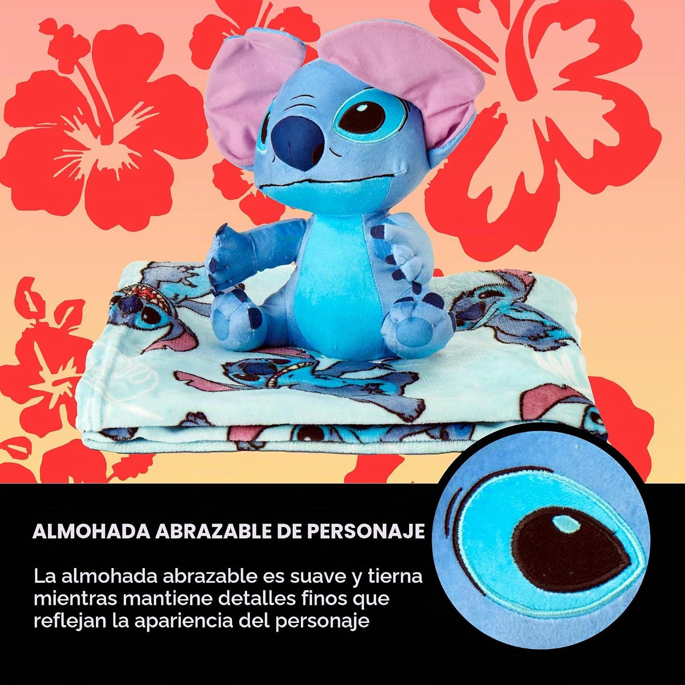 Northwest Lilo &amp; Stitch Classic Palms Almohada Abrazadora de Pe...