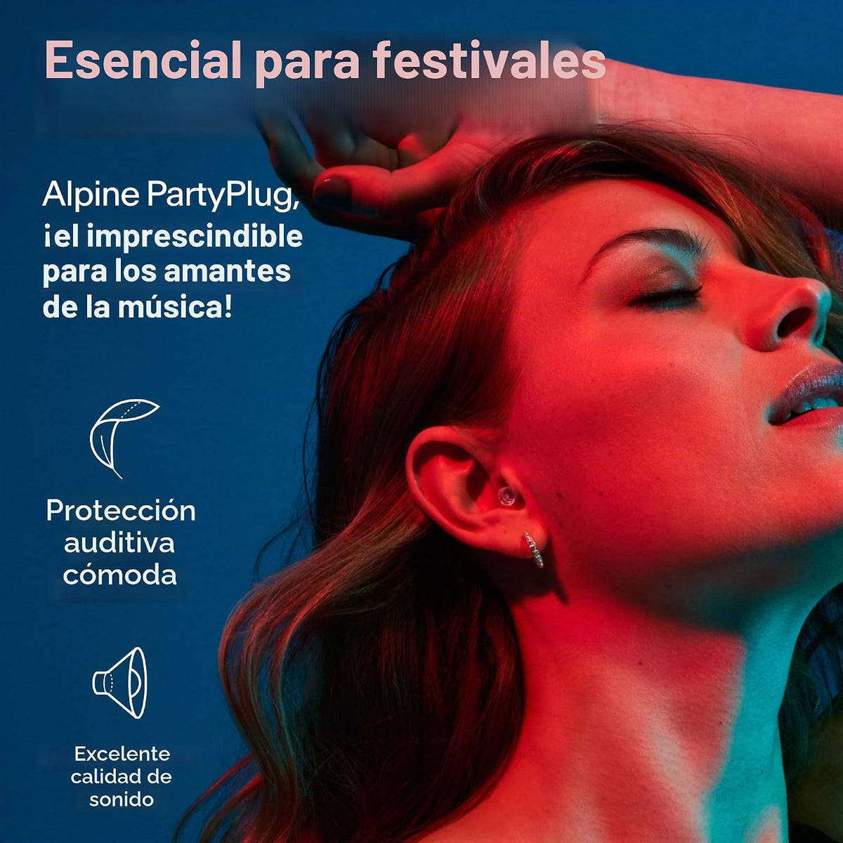 Alpine PartyPlug - Tapones para los oídos para conciertos, reducció...