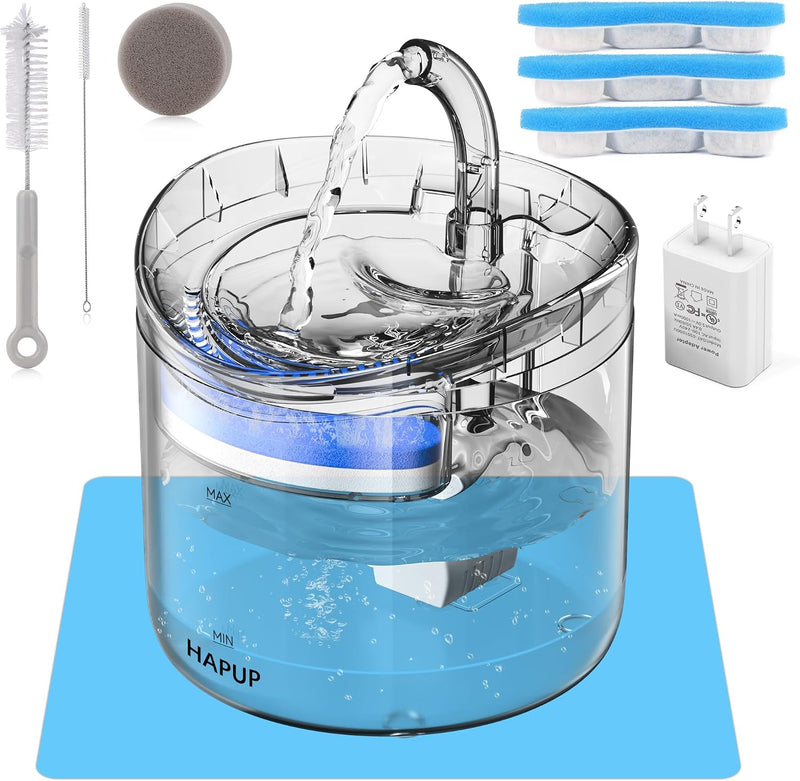 Fuente de agua para gatos, dispensador de agua para animales, 61 on...