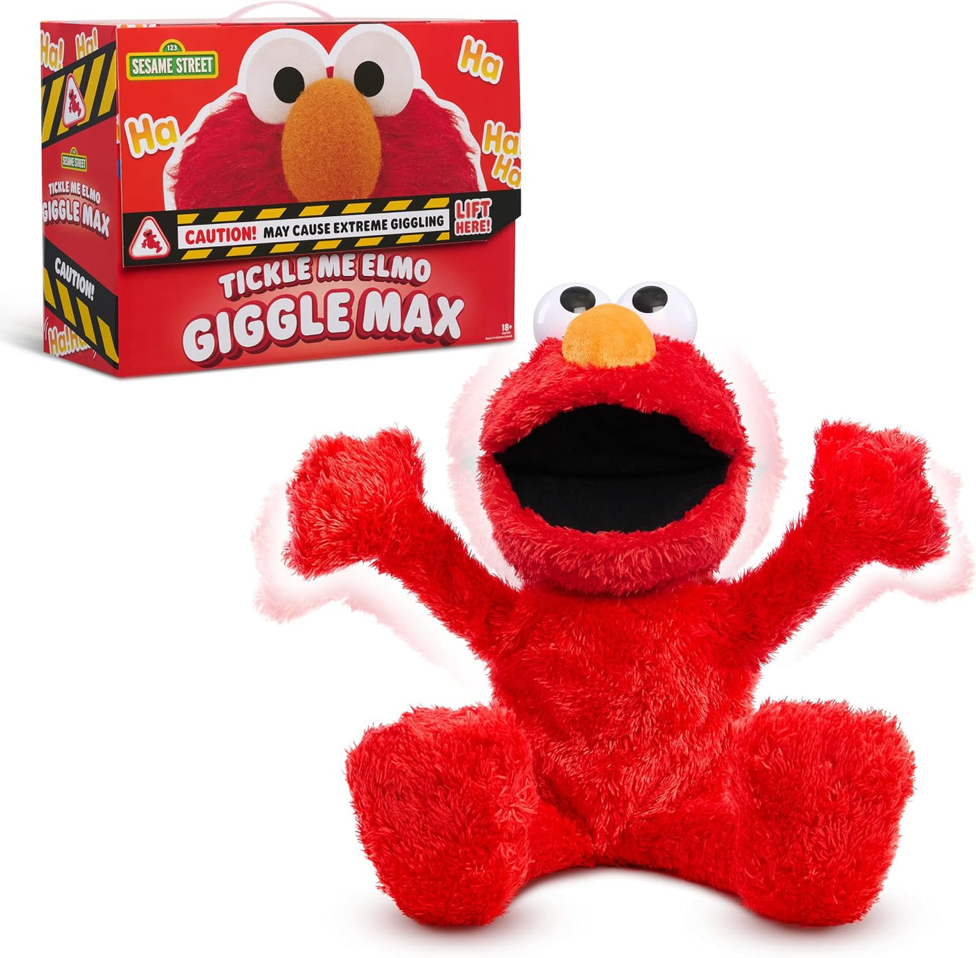 Juguete de peluche interactivo de Barrio Sésamo Tickle Me Elmo Gigg...