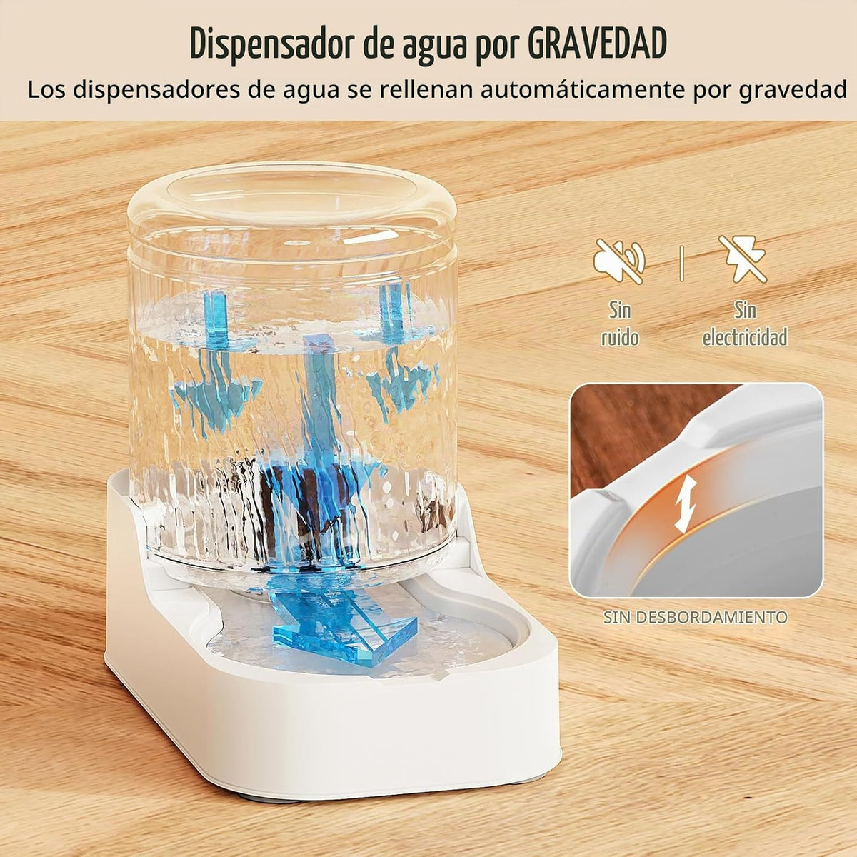 JUNSPOW Juego de alimentador automático para gatos y dispensador de...