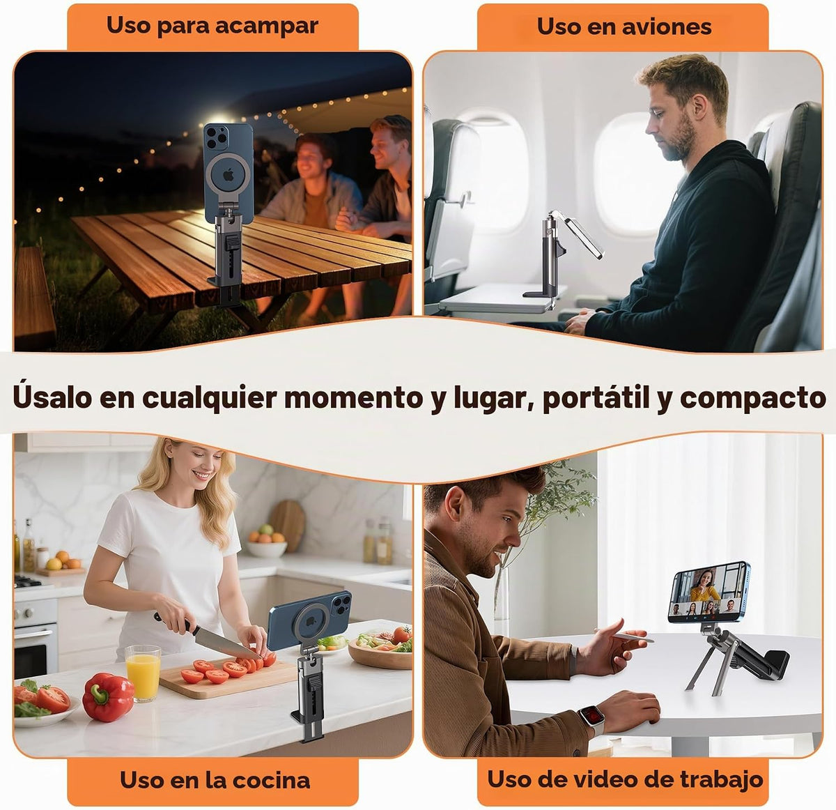 YAGHVEO - Soporte magnético para teléfono para avión, artículos ese...