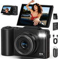 Cámara digital 4K para fotografía, cámara de vlogging de 64MP para...