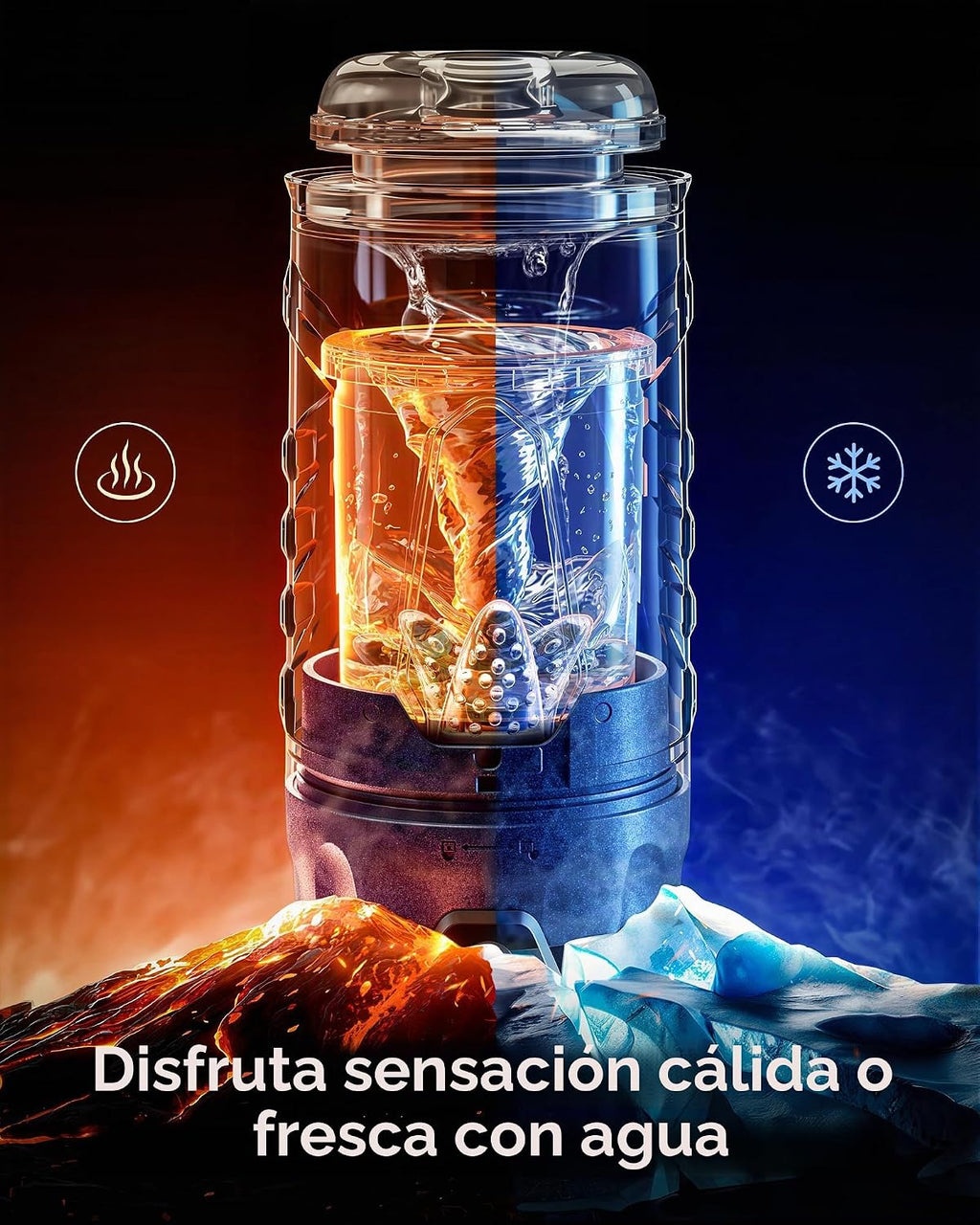 EINSEO Masturbador masculino de succión con manga profunda de 7.1 p...