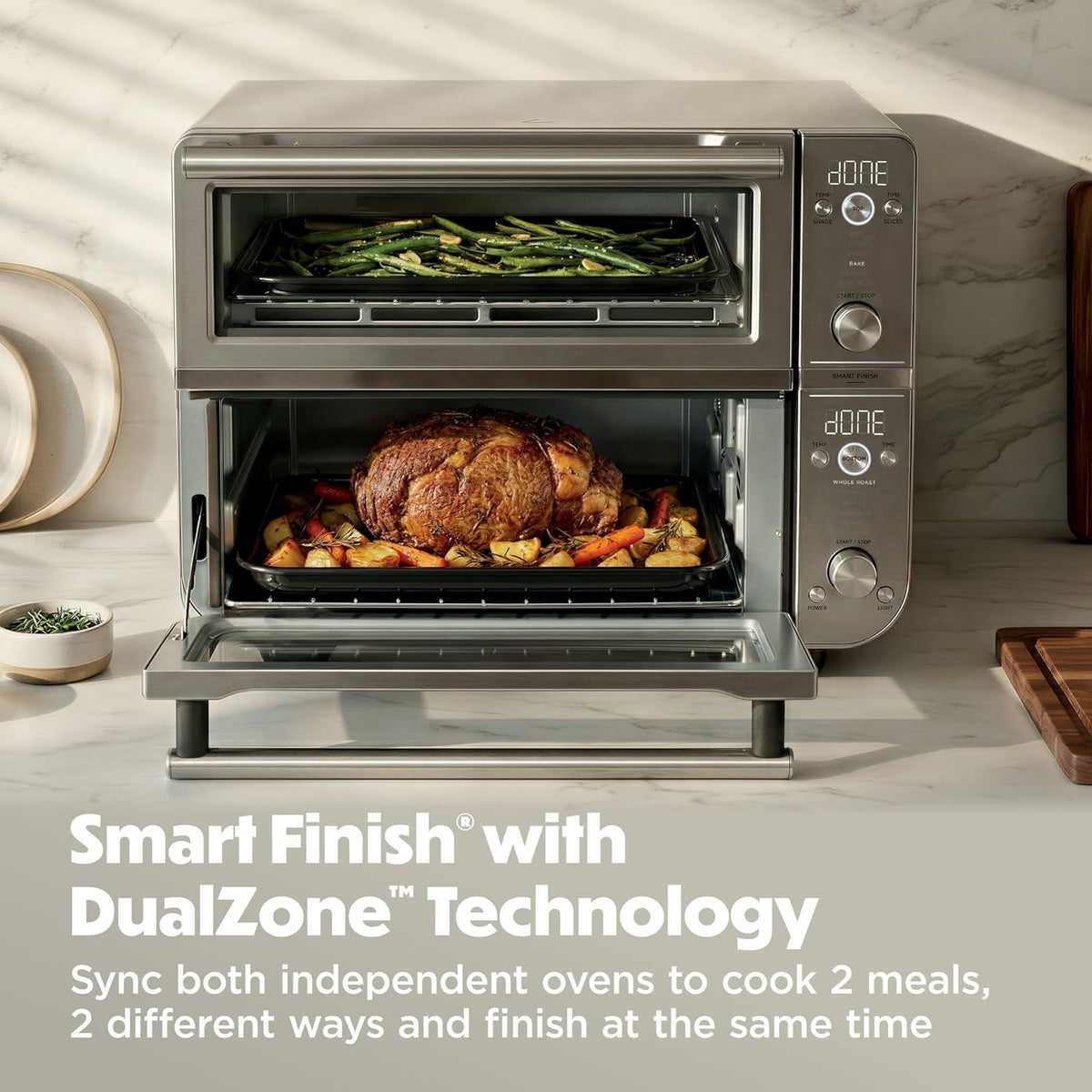 Ninja Horno doble Pro Smart XL, 12 en 1, plateado, DCT821 | Horno s...