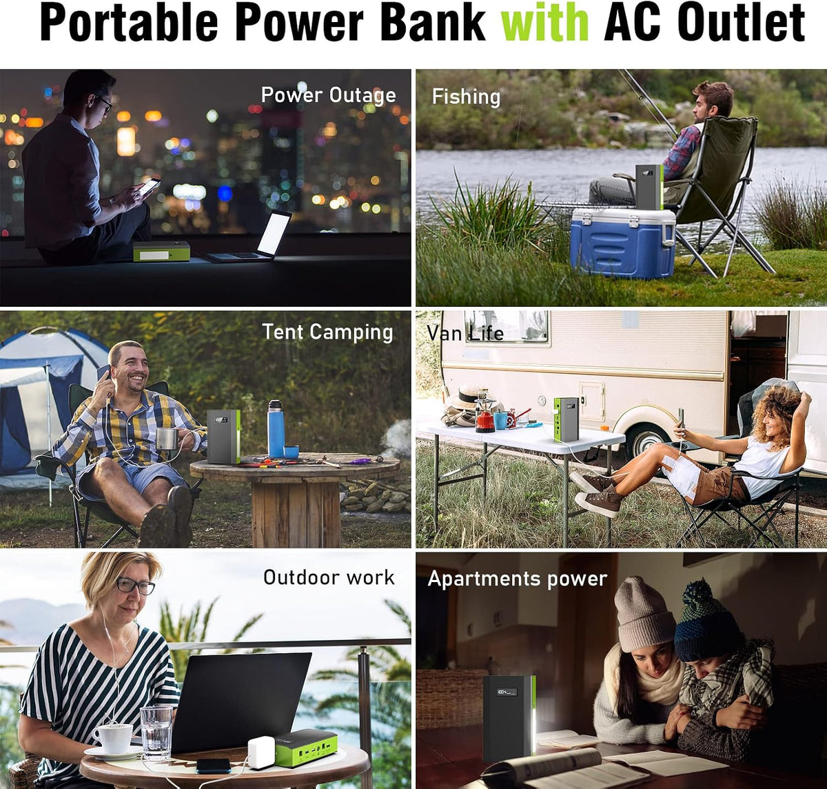 Generador de banco de energía solar de 300 W con panel de 60 W, est...