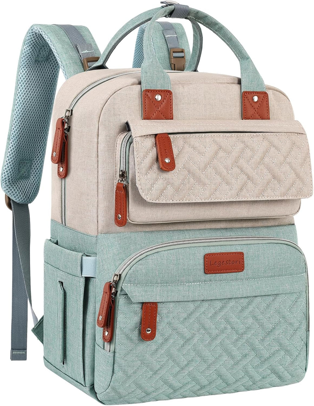 Legestori Mochila para pañales, bolsa de pañales para bebé niña con...