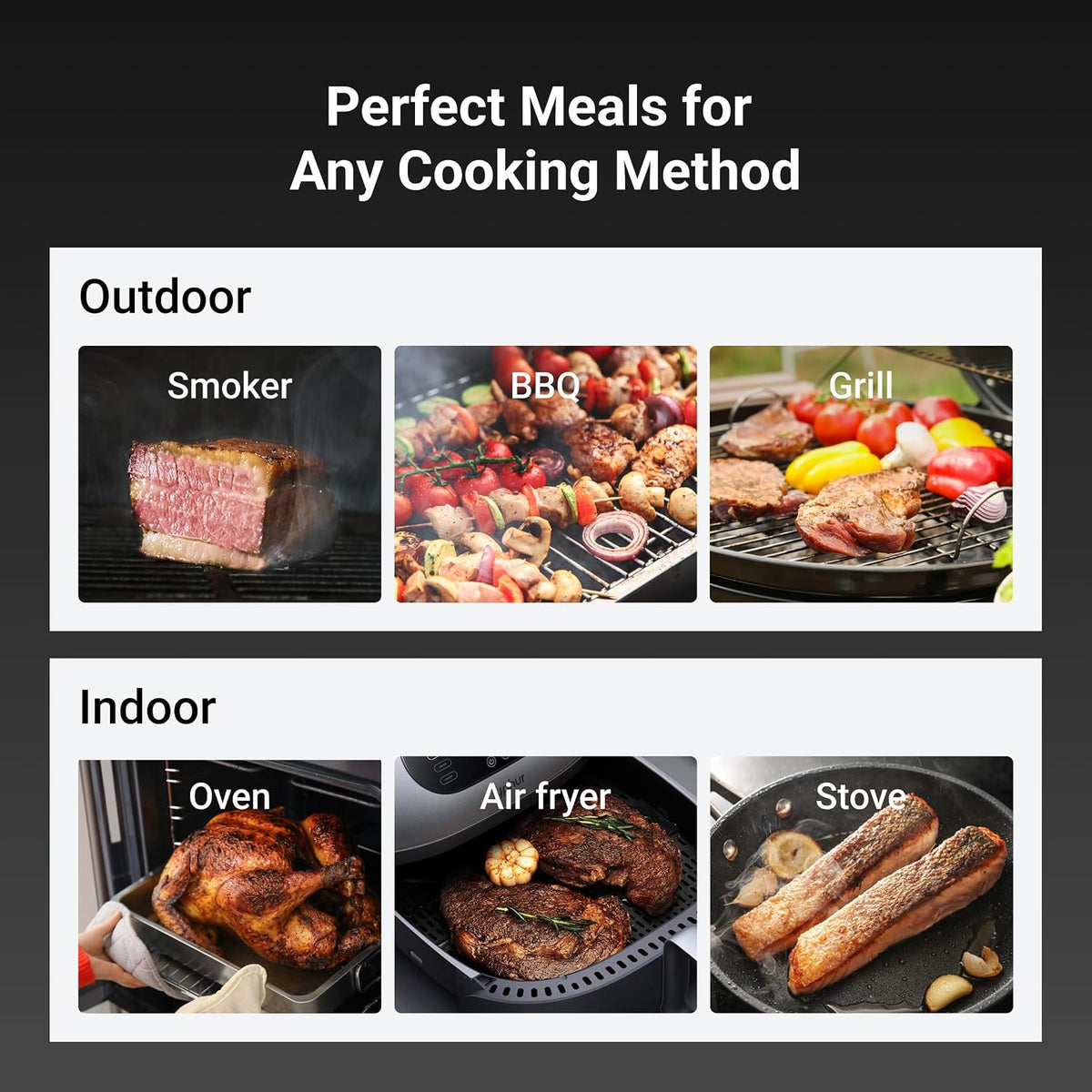 Termómetro inalámbrico inteligente para carne ThermoMaven Sub-1G co...