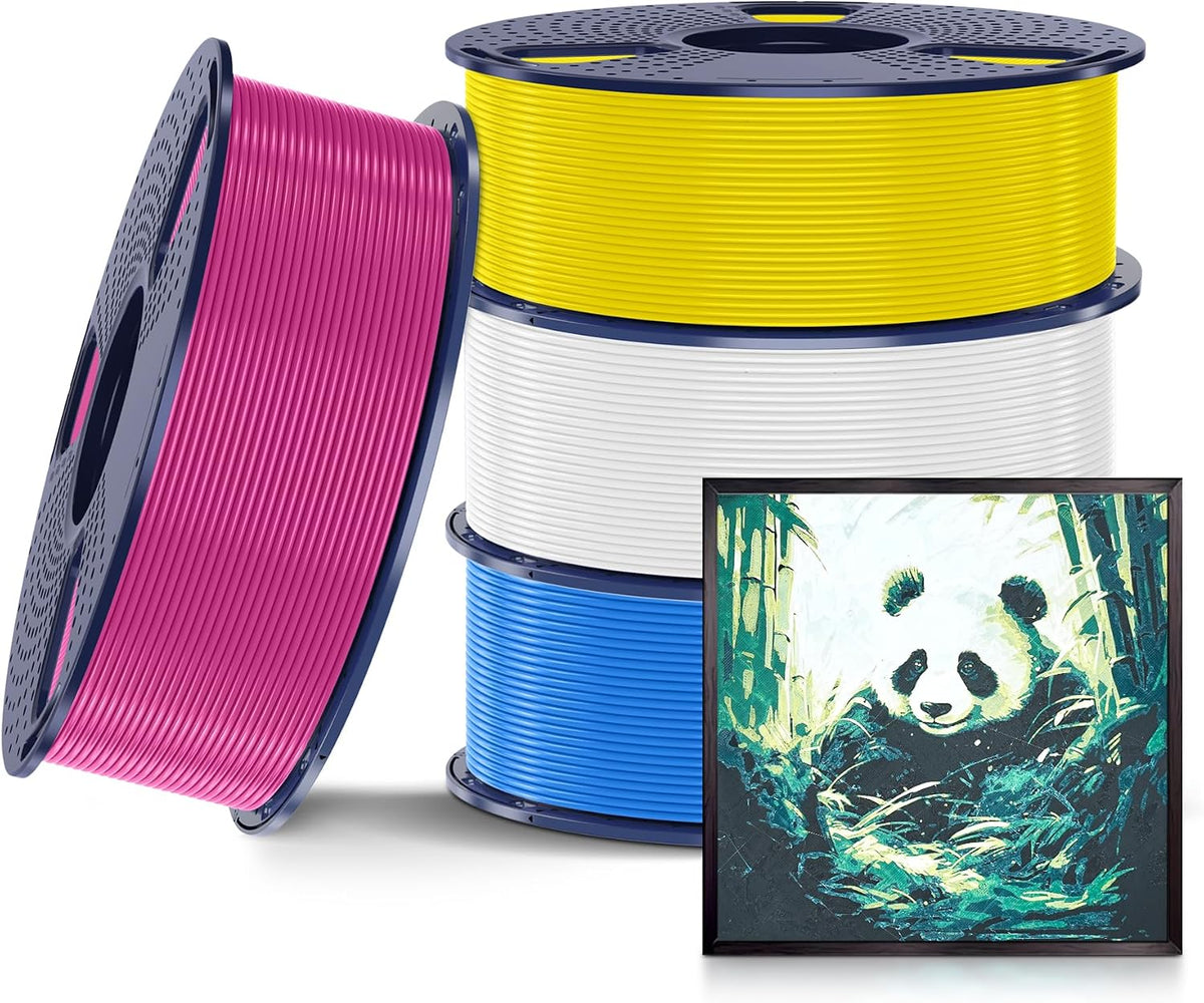 SUNLU Filamento de impresora 3D PLA, litofán de filamento CMYK, 8.8...