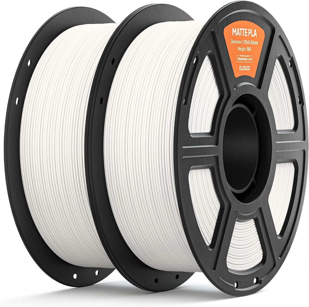 ELEGOO Filamento de impresora 3D PLA mate 0.07 in blanco 4.4 lbs |...