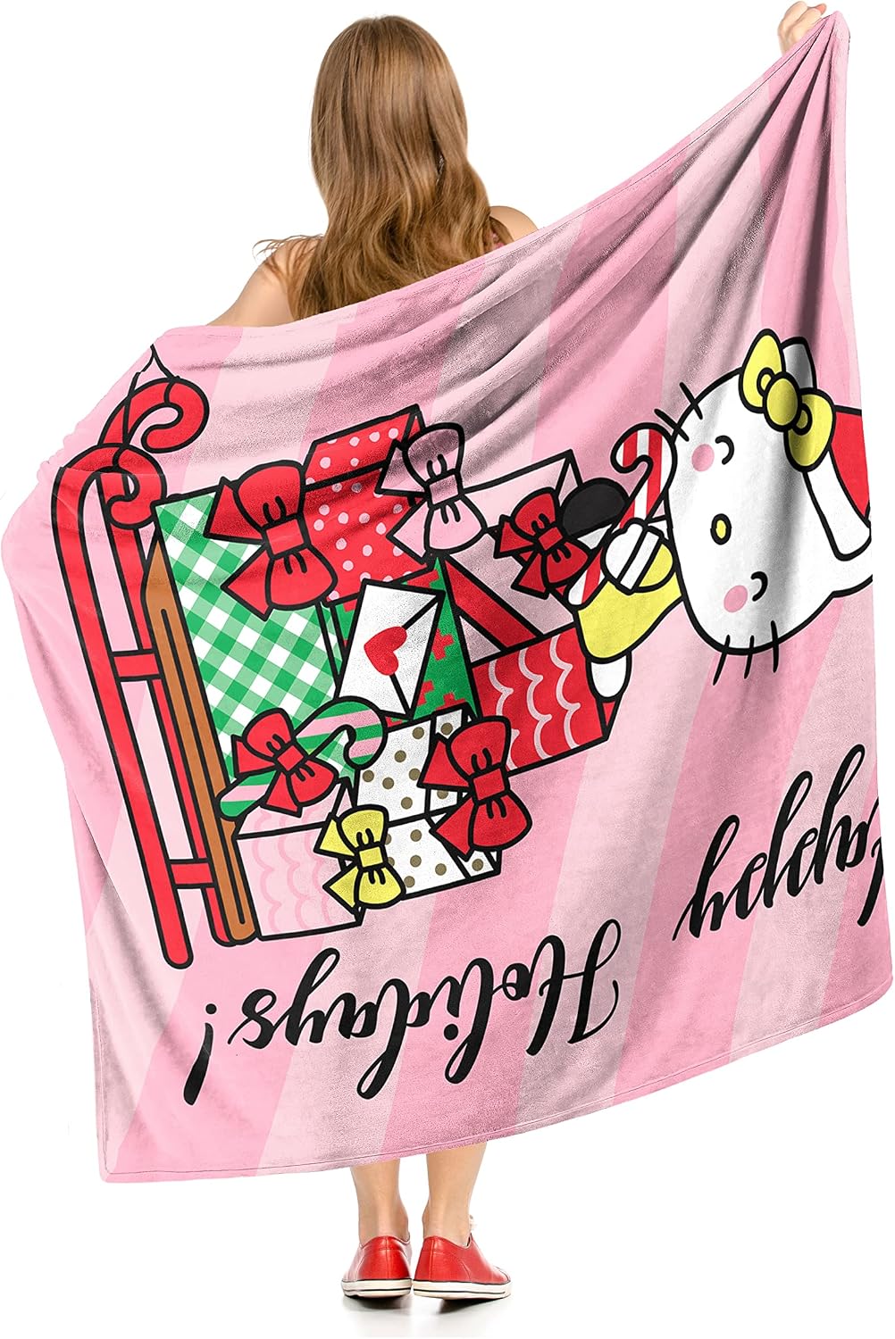Northwest Hello Kitty - Manta de seda táctil, 50 x 60 pulgadas, Hap...