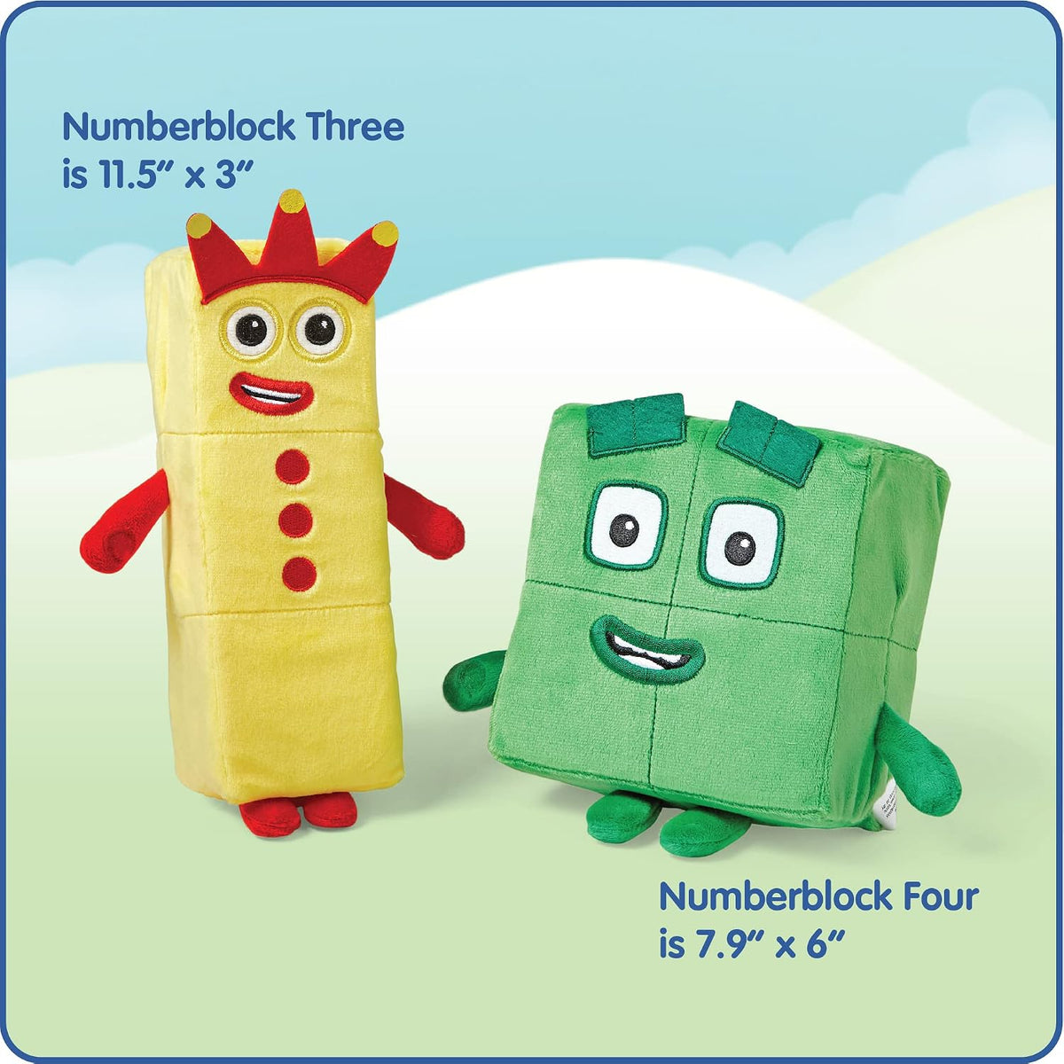 hand2mind Numberblocks Tres y Cuatro Compañeros Juguetones, Juguete...
