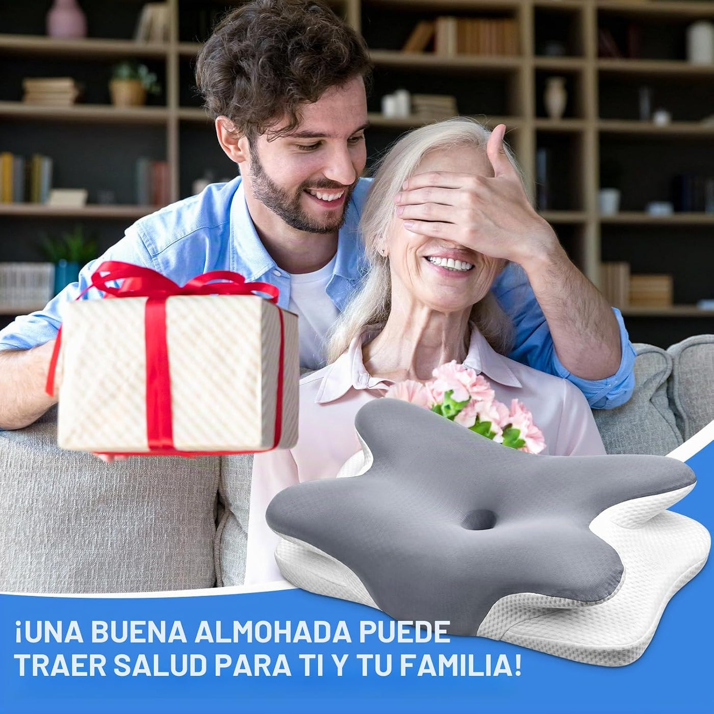 Ehomfory - Almohada cervical cervical, almohadas ergonómicas de esp...