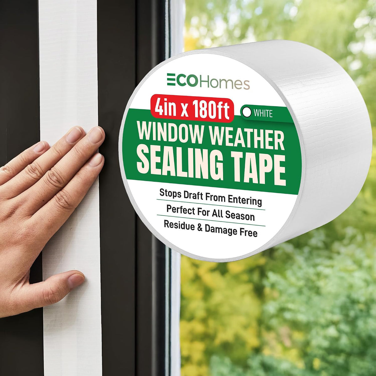 ECOHomes Cinta de sellado para ventanas | Cinta de sellado de clima...