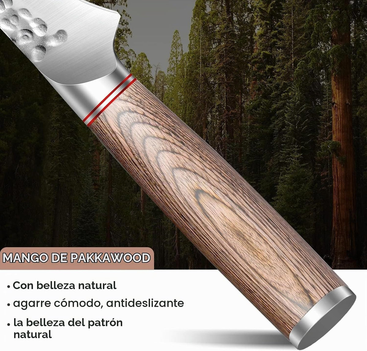Huusk Cuchillo deshuesador para cortar carne, cuchillo de filete ja...