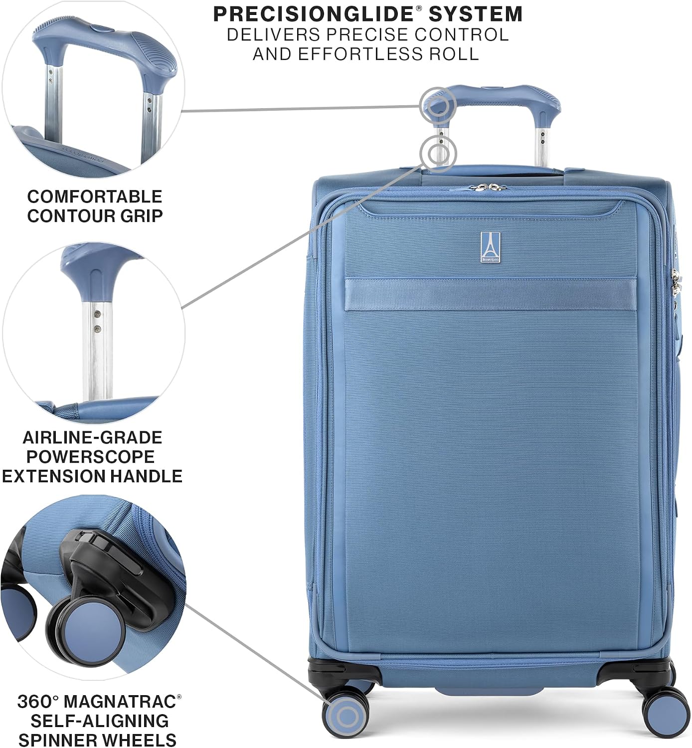 Travelpro Versapack + equipaje ligero y expandible a cuadros, malet...