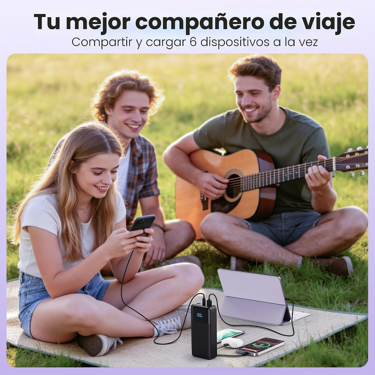 Cargador portátil de 60800 mAh, batería de carga rápida USB C de 25...