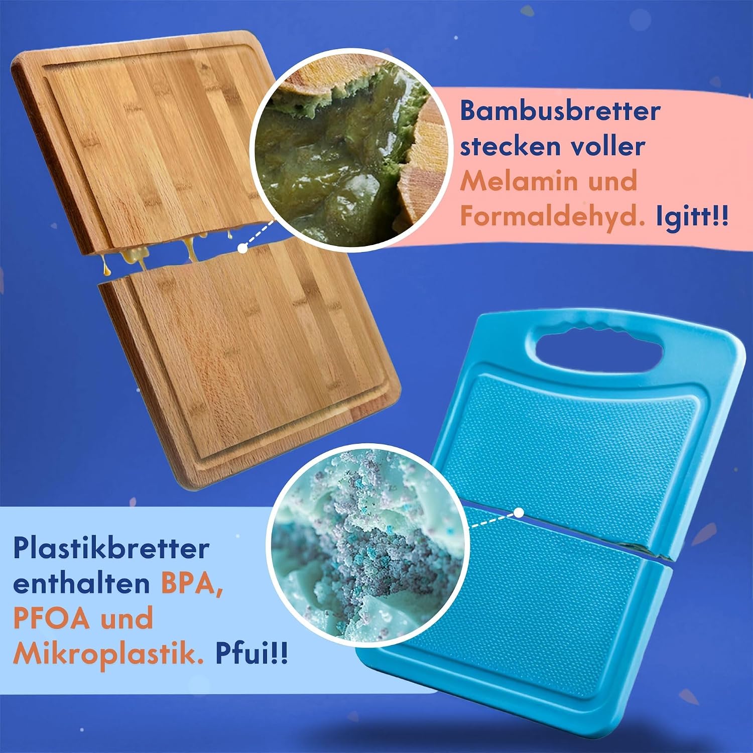 Tabla de cortar de madera de acacia no tóxica, sin aceite mineral n...