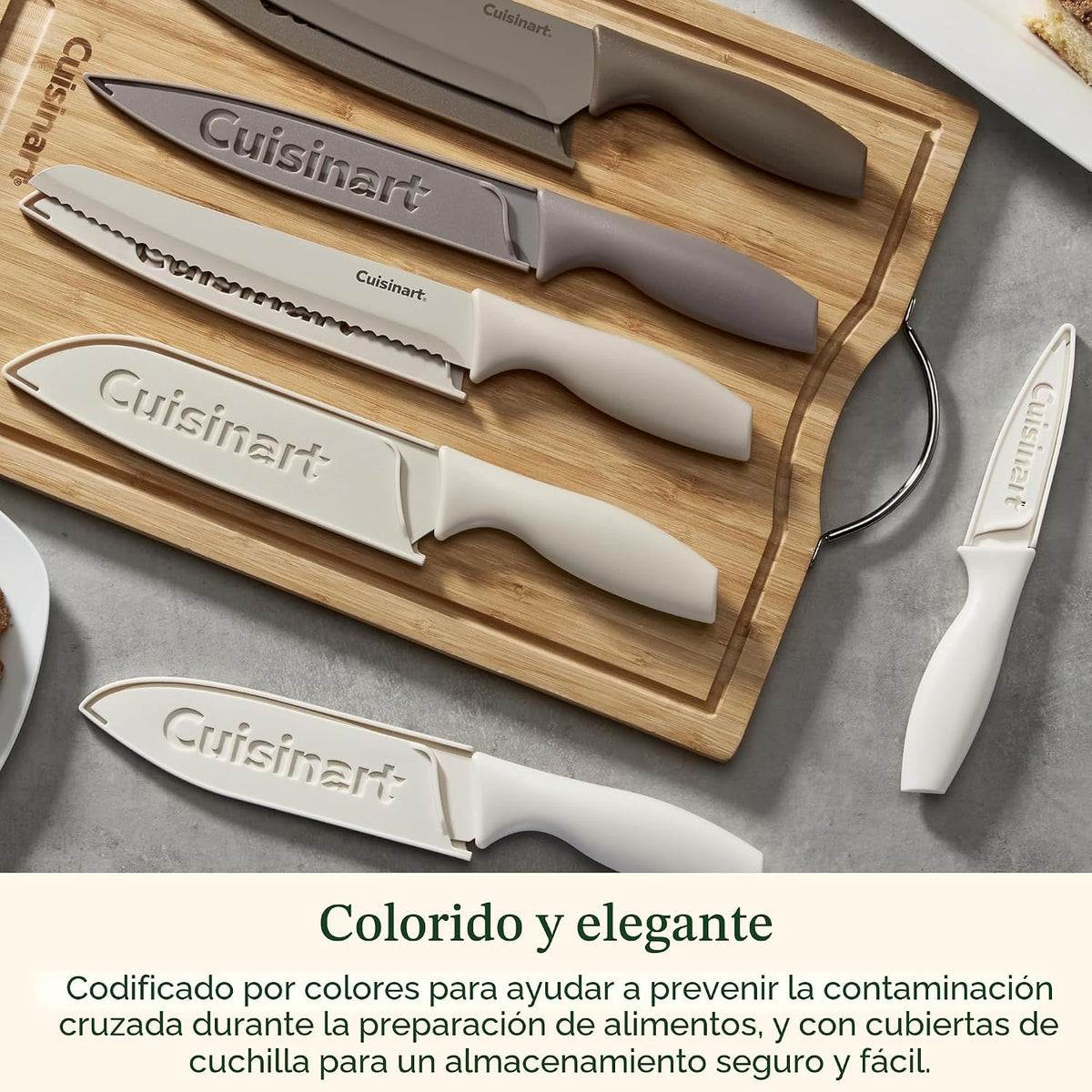 Cuisinart Advantage - Juego de cuchillos de cocina de 12 piezas, cu...