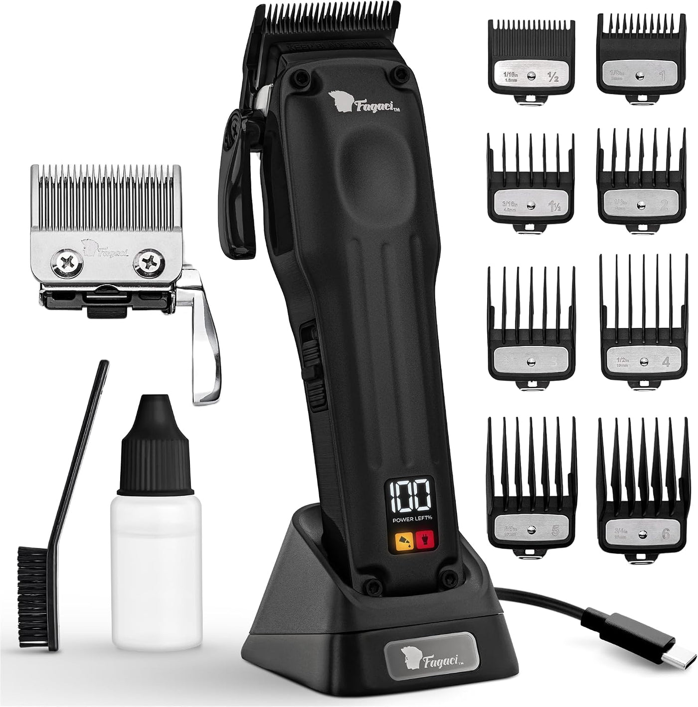 Fagaci Cortadora de pelo profesional para hombres, kit de peluquero...