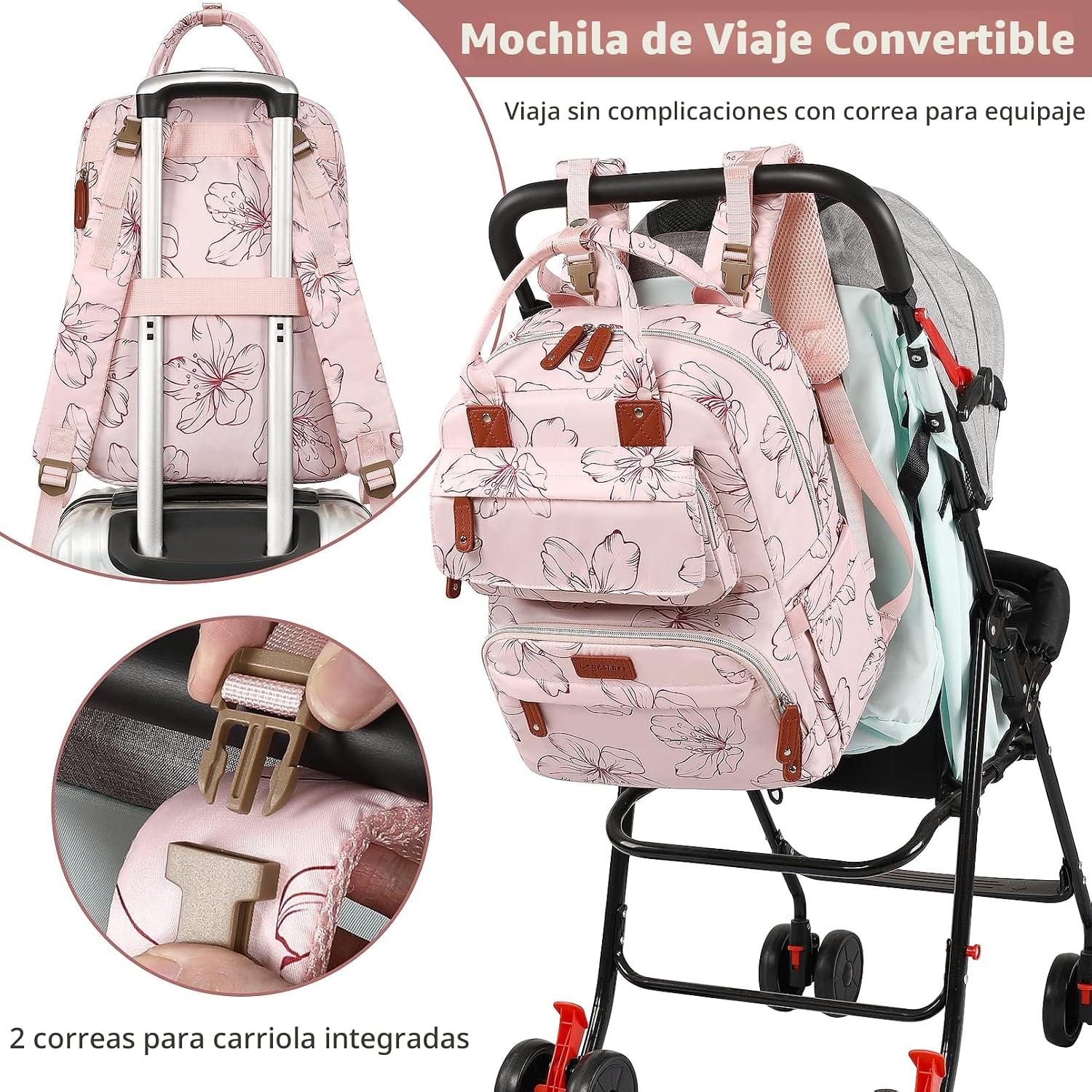 Legestori Mochila Bolsa de Pañales, Bolsa de Pañales para Bebé Niña...