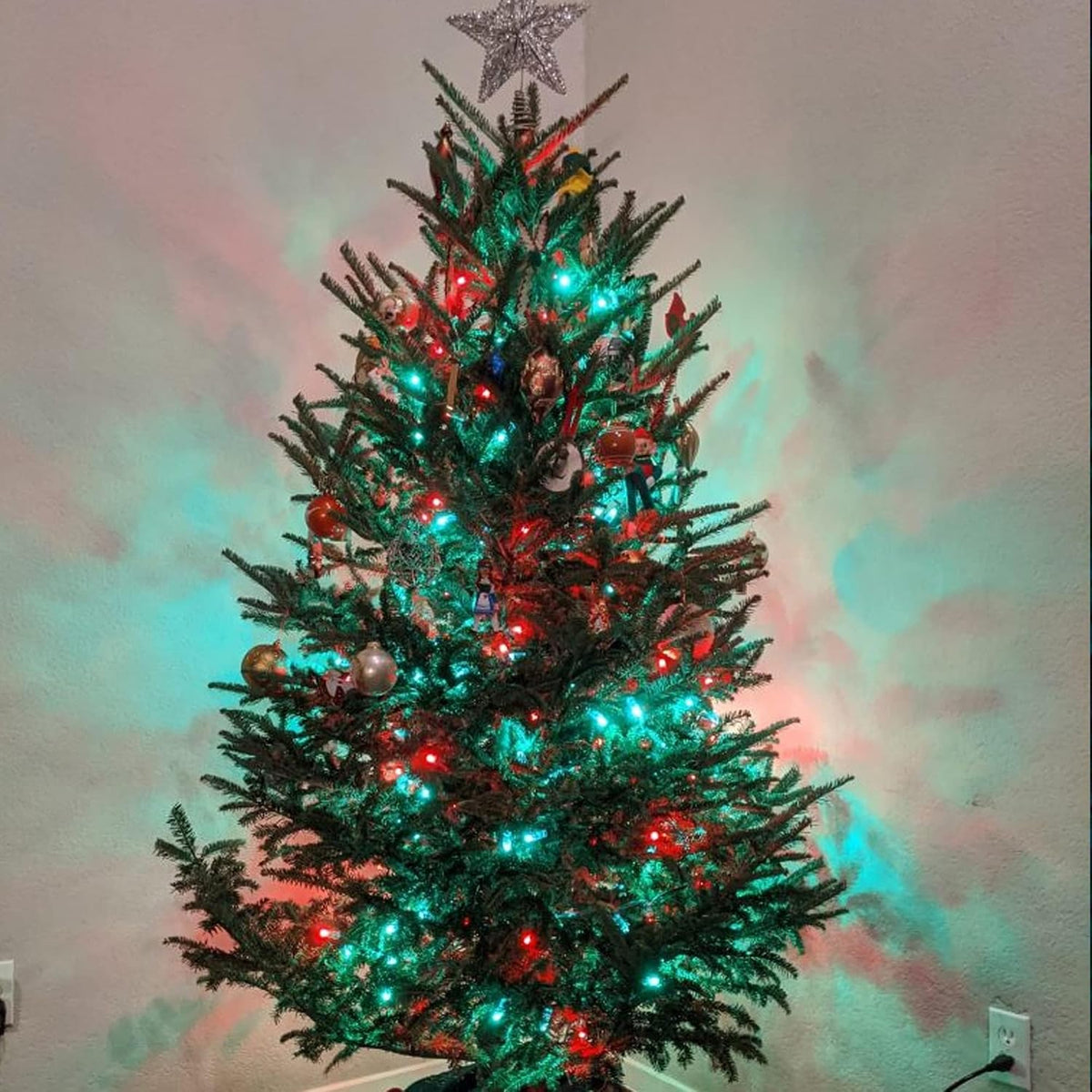 Dazzle Bright - Guirnalda de luces LED para Navidad rojas y verdes...