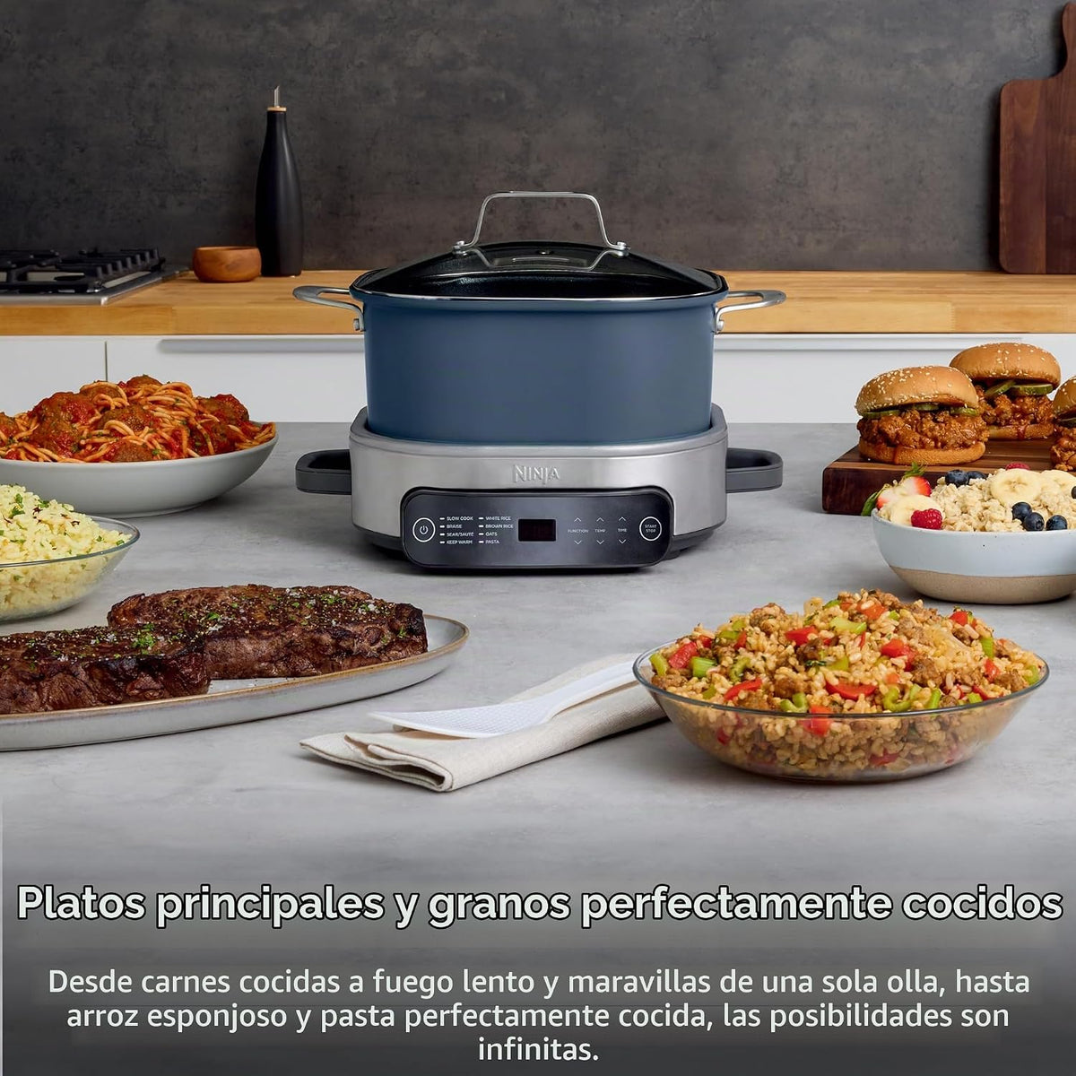 Ninja MC1101 Foodi Everyday Possible Cooker Pro, versatilidad 8 en...