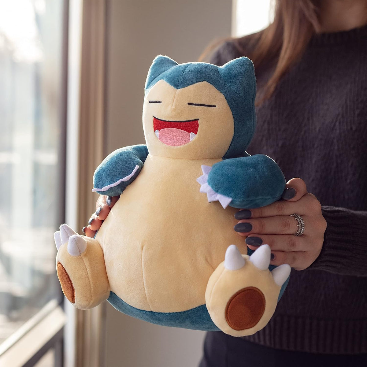 Pokemon - Peluche grande de Snorlax de 12 pulgadas, con licencia of...