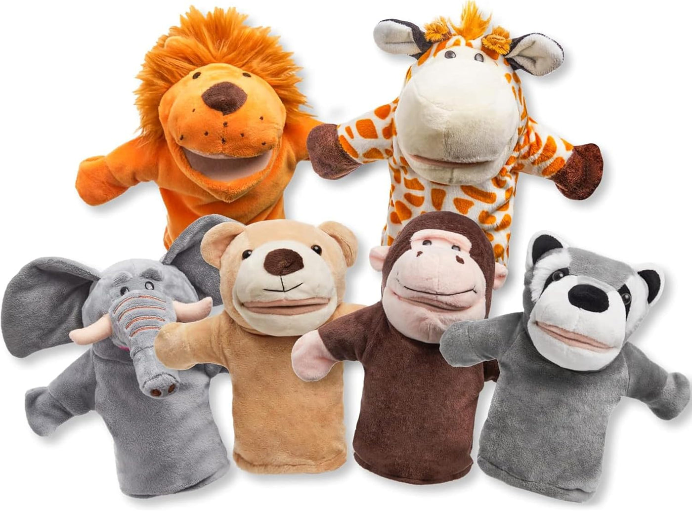 JOYIN Juego de marionetas de mano para niños con boca de trabajo, j...