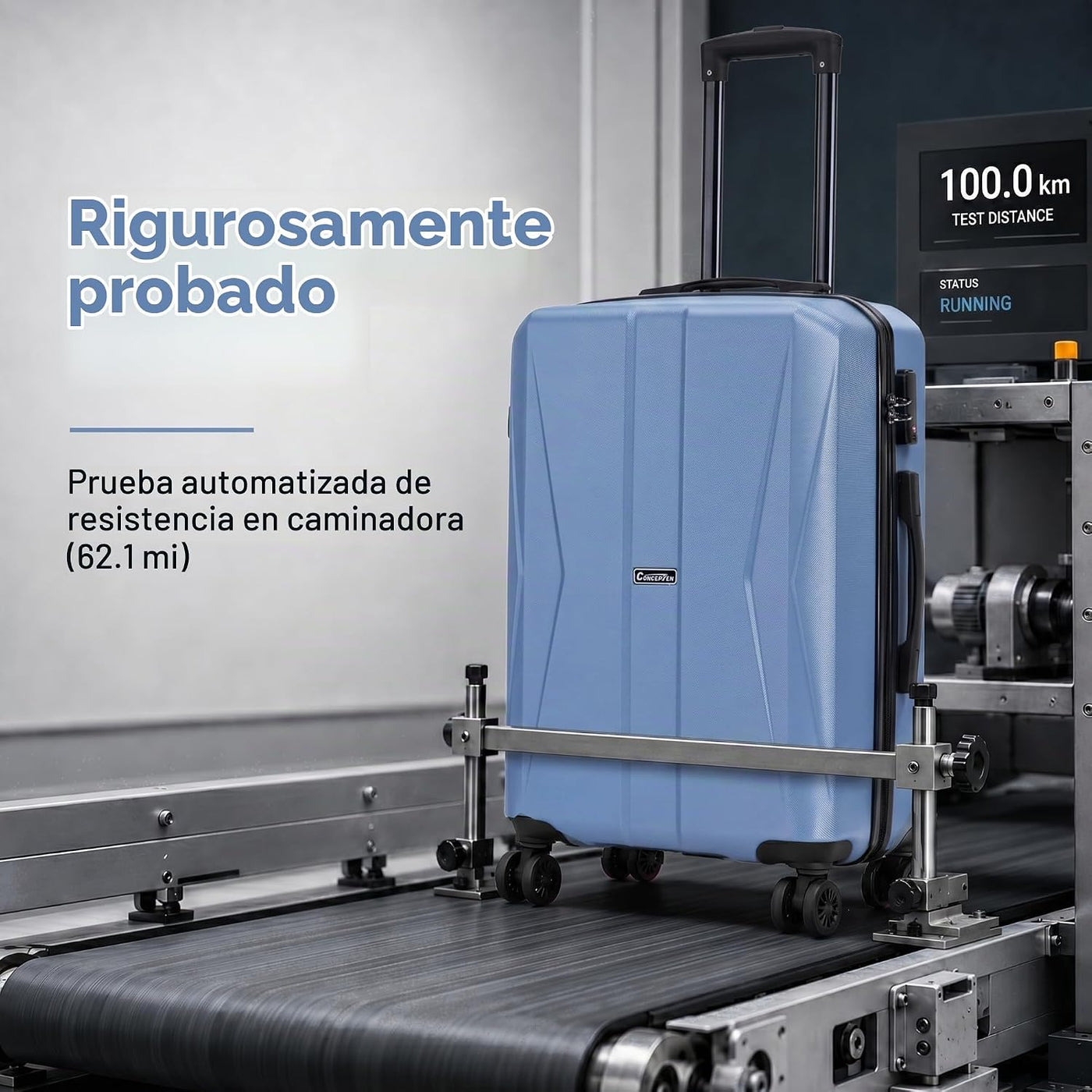 CONCEPTEN Juego de equipaje de 5 piezas, maletas rígidas de 20\/24\...