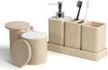 Juego de accesorios de baño, juego de baño de 6 piezas con soportes...